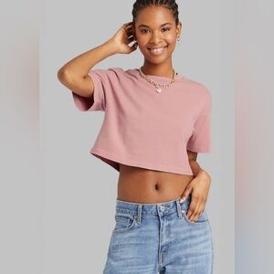 Wild Fable pink crop top